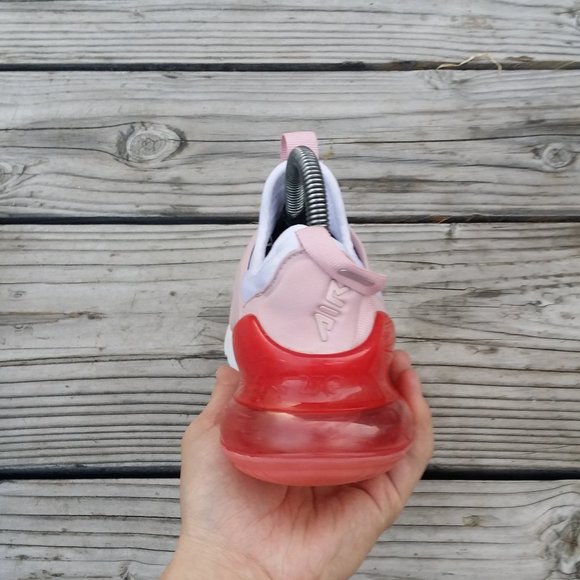 Women Size 6.5 / Size 5 Youth Nike Air Max 270 Extreme White Pink Glaze Running - Picture 6 of 8